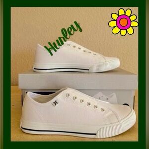 Hurley Slip-On Women’s Chloe Sneakers, Classic Canvas, Size 7